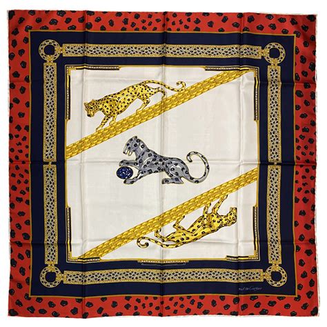 foulard cartier vintage prezzi|must de cartier scarf vintage.